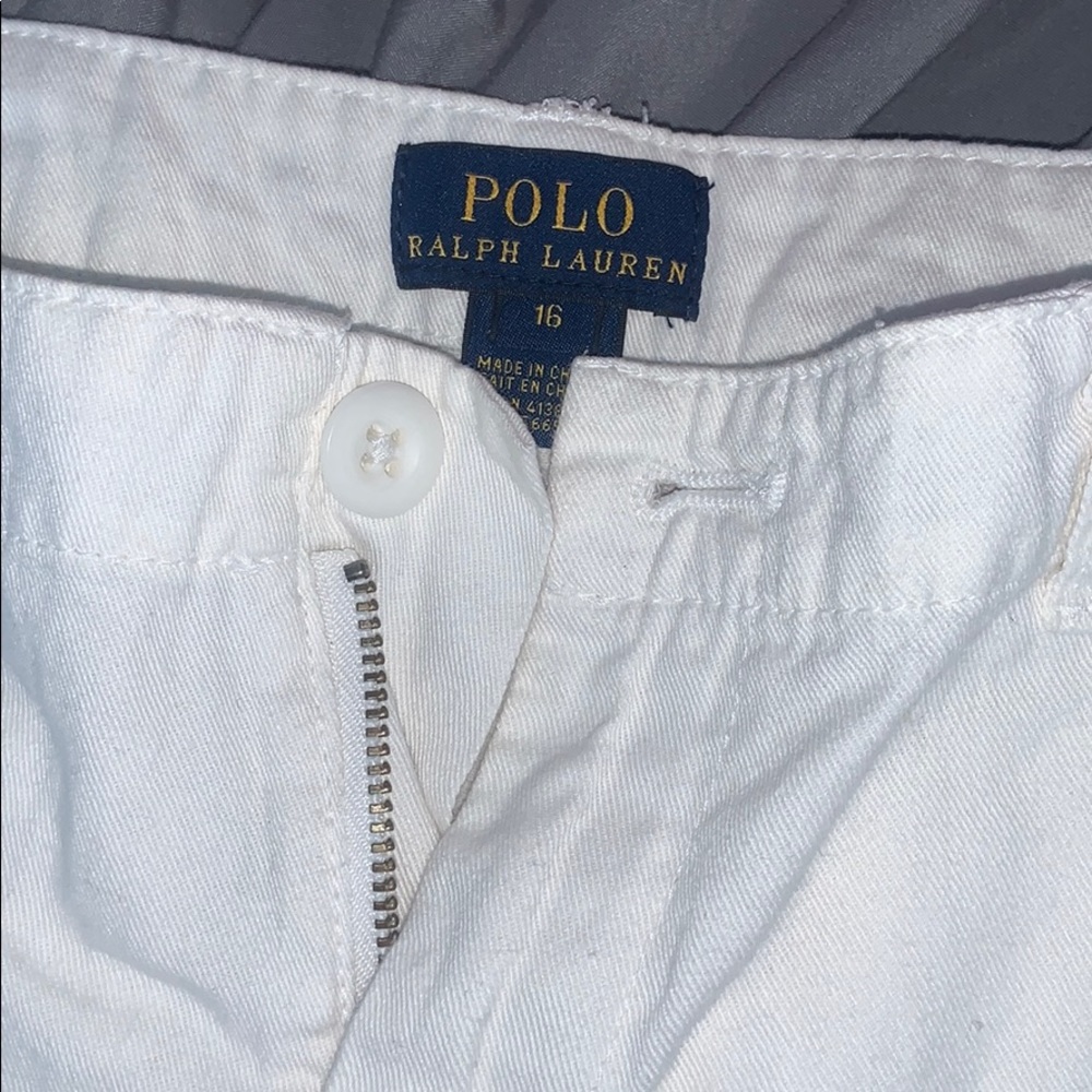 white ralph lauren shorts